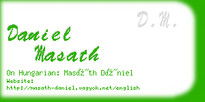 daniel masath business card